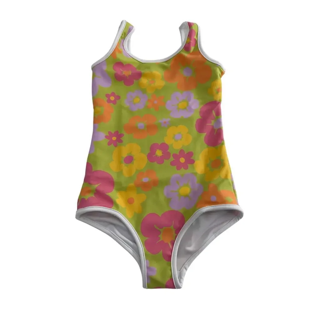 The Sundance Company Summers Daydream Youth One Piece Swimsuit Size 6